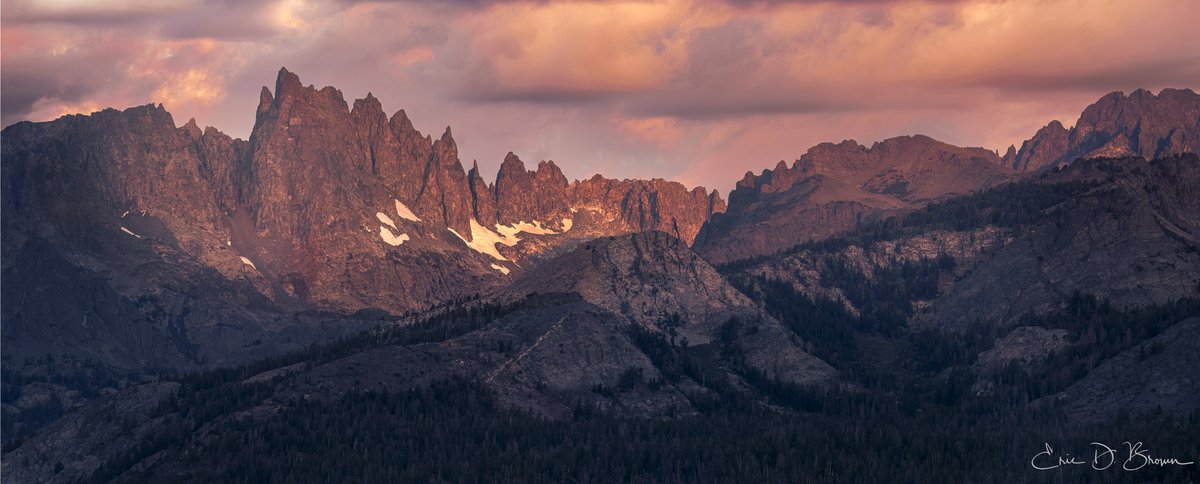 The Minarets at Sunset -  The Minarets have been on my shot list for years. Those jagged spires reaching over 12,000 feet, remnants of ancient volcanic activity carved by glaciers. I finally made the trip to Minaret Vista and the light cooperated.